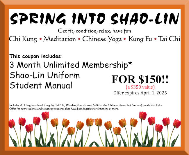 Coupon for Martial Arts Kung Fu and Tai Chi